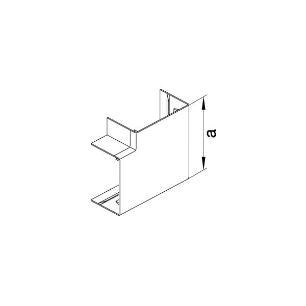 Hager LFF4011059016 Flachwinkel schnittkaschierend halogenfrei zu LF/LFF 40x110mm verkehrsweiß