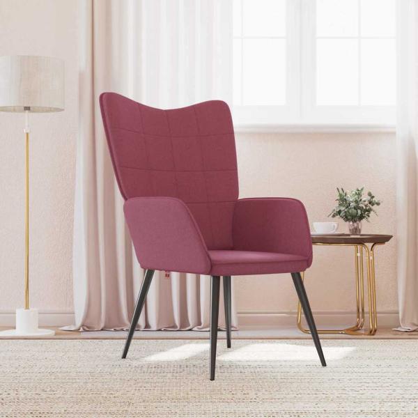 ARDEBO.de - Relaxsessel Weinrot Stoff