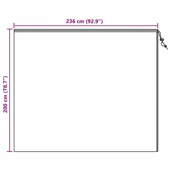 Frostschutzpflanzenfleeceabdeckungen 3 pcs Grün 2 x 2,36 m