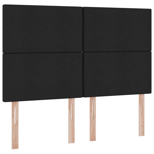 Aufbewahrungsbett mit Matratze Schwarz 140 x 190 cm Kunstleder