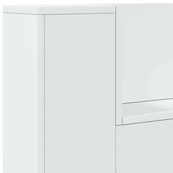 Kopfteil mit Kopfteil Weiß 100 x 16,5 x 103,5 cm Holzwerkstoff