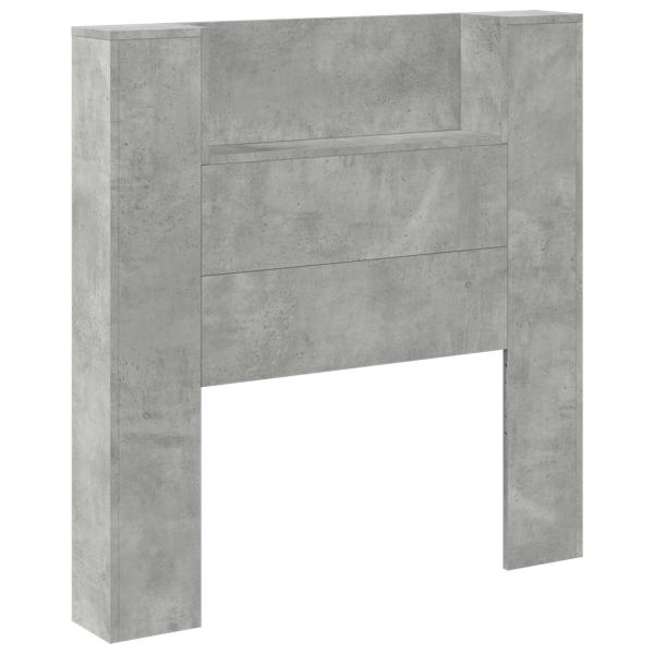 Kopfteil Beton Grau 100 x 16,5 x 103,5 cm Holzwerkstoff