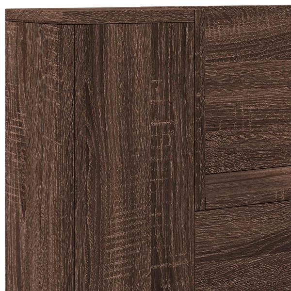 Kopfteil Braun Eichen-Optik 120 x 16,5 x 103,5 cm Holzwerkstoff