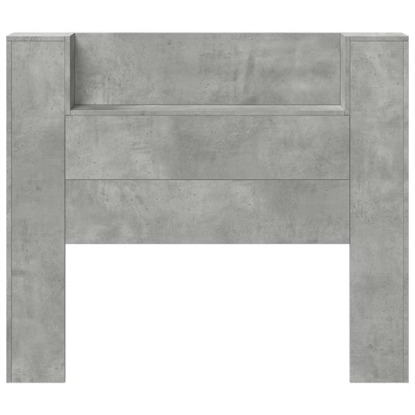 Kopfteil Beton Grau 120 x 16,5 x 103,5 cm Holzwerkstoff