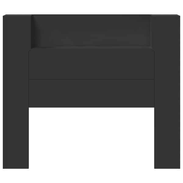 Kopfteil Schwarz 120 x 16,5 x 103,5 cm Holzwerkstoff