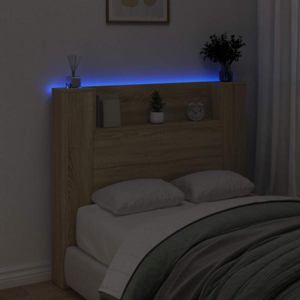 Kopfteil Sonoma-Eiche 120 x 16,5 x 103,5 cm Holzwerkstoff