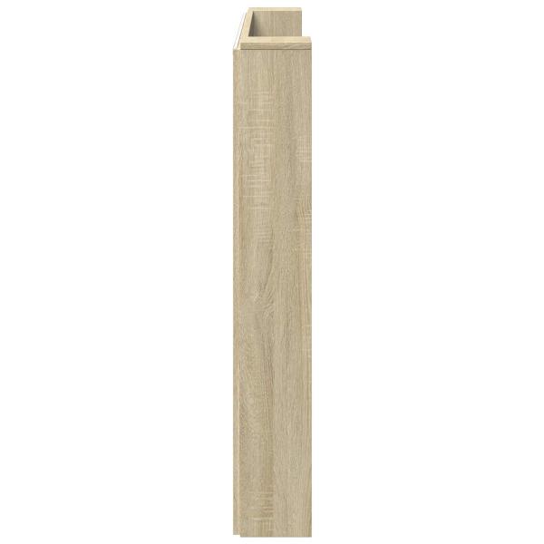 ARDEBO.de - Kopfteil Sonoma-Eiche 160 x 16,5 x 103,5 cm Holzwerkstoff
