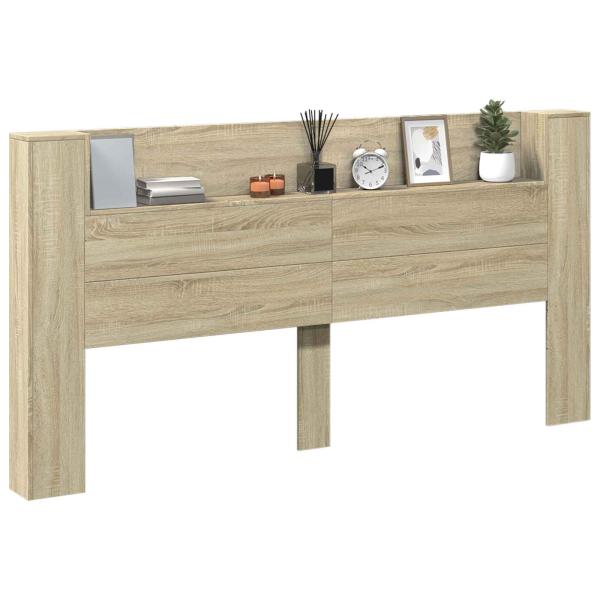 Kopfteil Sonoma-Eiche 200 x 16,5 x 103,5 cm Holzwerkstoff