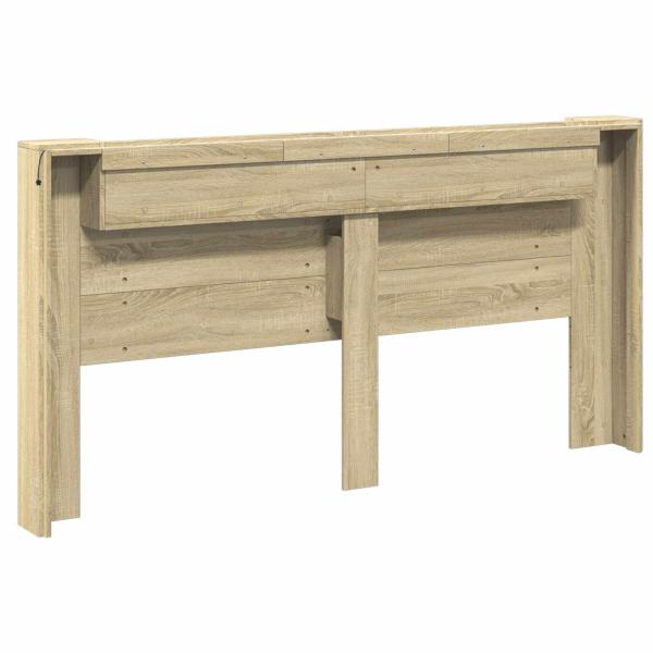 Kopfteil Sonoma-Eiche 200 x 16,5 x 103,5 cm Holzwerkstoff