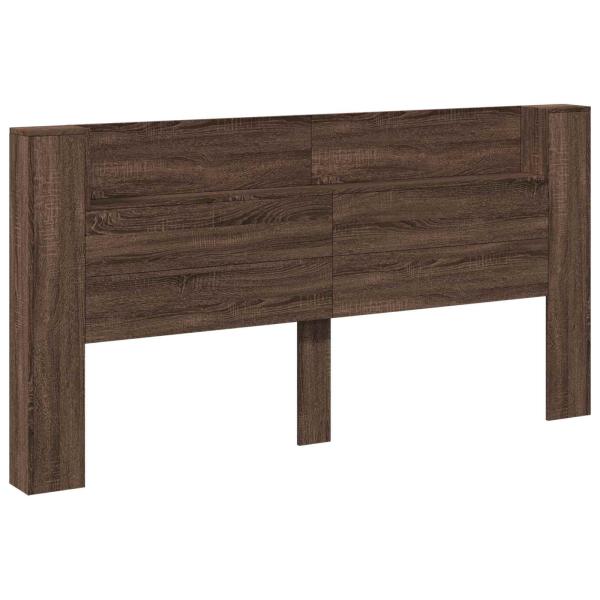 Kopfteil Braun Eichen-Optik 200 x 16,5 x 103,5 cm Holzwerkstoff