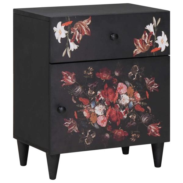 ARDEBO.de - Nachttisch Mehrfarbig 50 x 33 x 60 cm Massivholz Mango