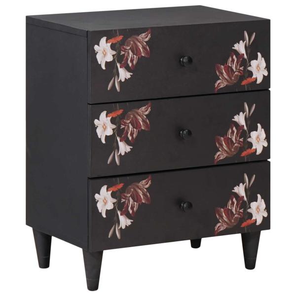 ARDEBO.de - Nachttisch Mehrfarbig 50 x 33 x 60 cm Massivholz Mango