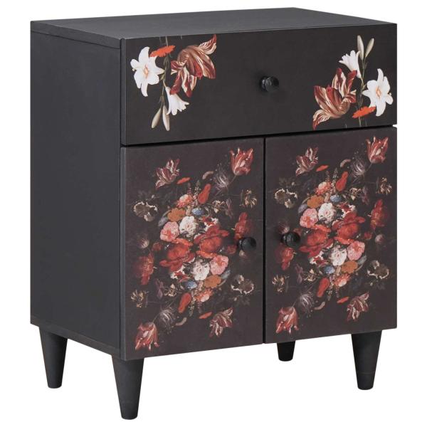 ARDEBO.de - Nachttisch Mehrfarbig 50 x 33 x 60 cm Massivholz Mango