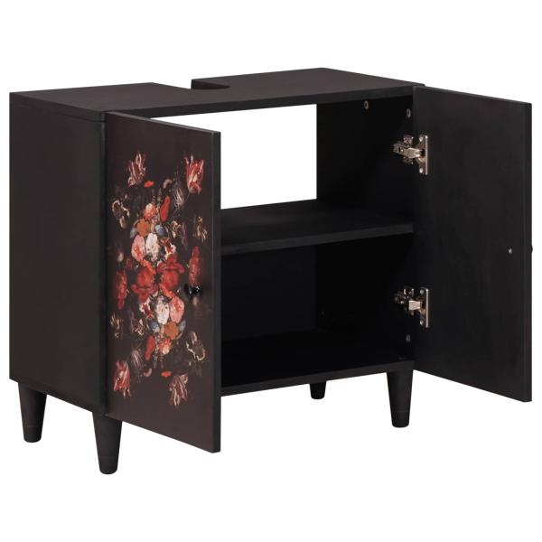 Waschbeckenunterschrank mit Speicher Mehrfarbig 62 x 33 x 58 cm