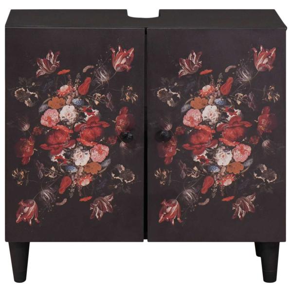 Waschbeckenunterschrank mit Speicher Mehrfarbig 62 x 33 x 58 cm