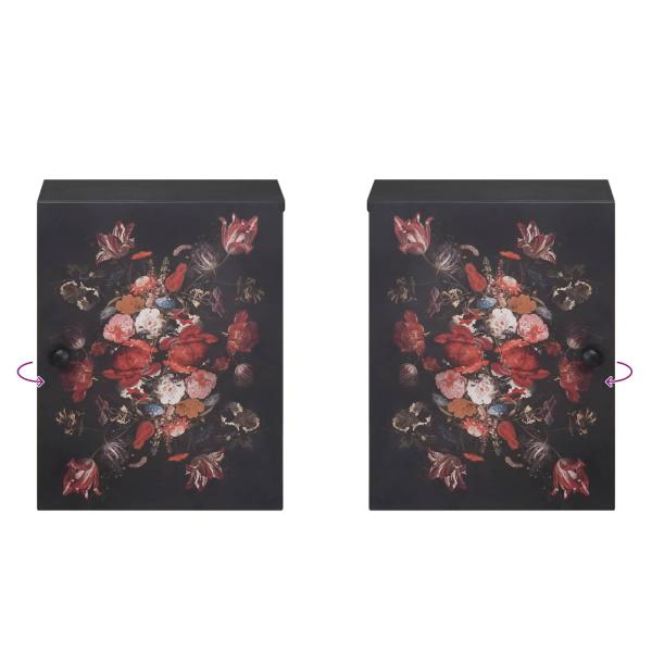 Hängeschrank Mehrfarbig 38 x 33,5 x 48 cm Massivholz Mango