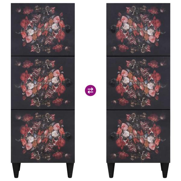 Stauraumschränke Mehrfarbig 40 x 33,5 x 110 cm Massivholz Mango