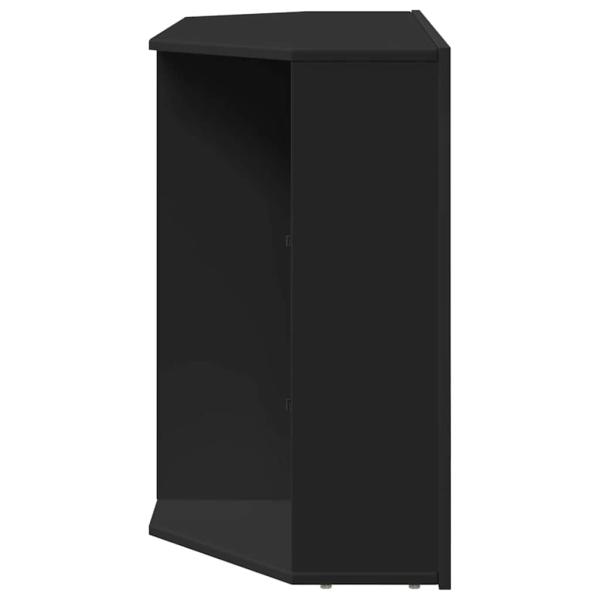 Eck-LED-TV-Schrank Schwarz 105 x 40 x 68 cm Holzwerkstoff