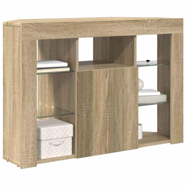 Eck-LED-TV-Schrank Sonoma-Eiche 105 x 40 x 68 cm Holzwerkstoff
