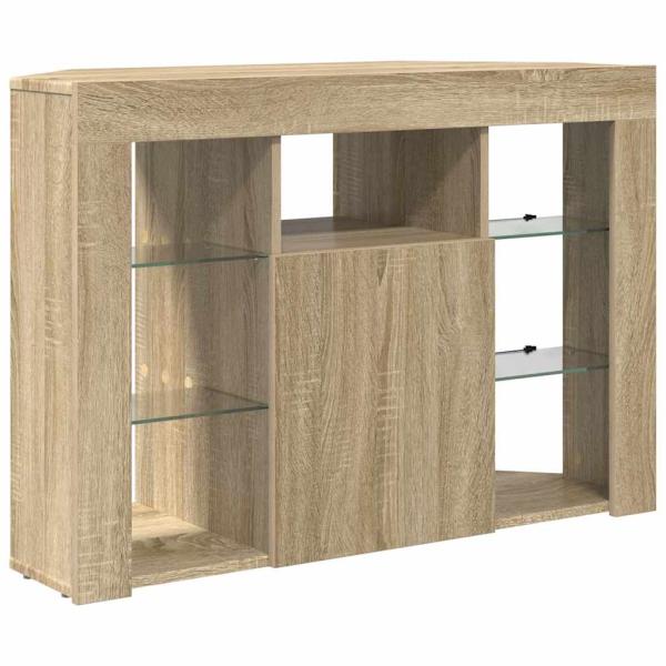 Eck-LED-TV-Schrank Sonoma-Eiche 105 x 40 x 68 cm Holzwerkstoff