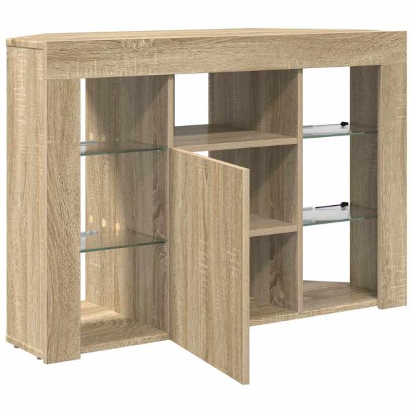 Eck-LED-TV-Schrank Sonoma-Eiche 105 x 40 x 68 cm Holzwerkstoff