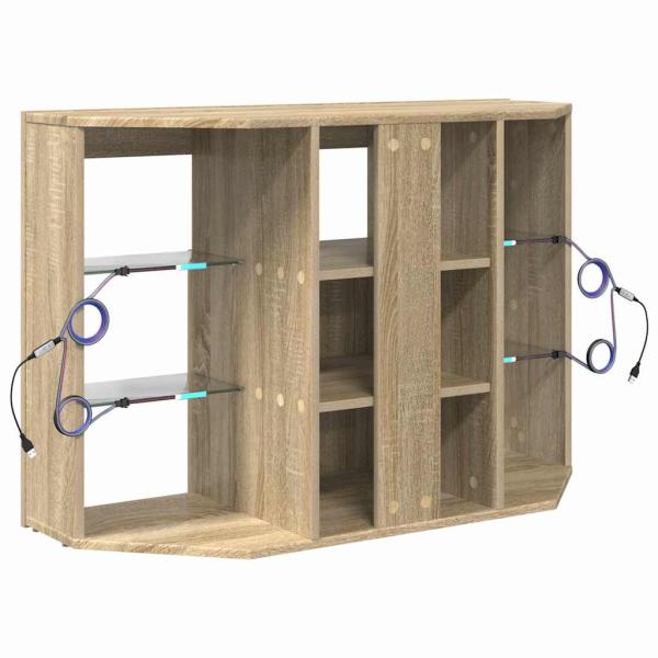 Eck-LED-TV-Schrank Sonoma-Eiche 105 x 40 x 68 cm Holzwerkstoff