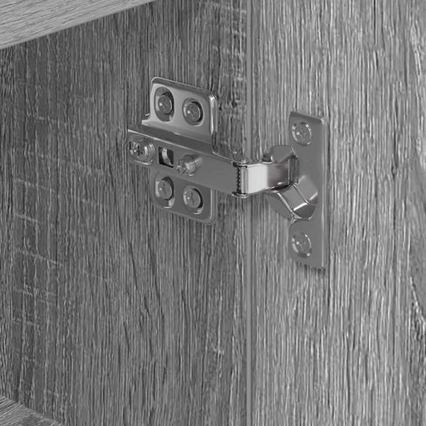 Eck-LED-TV-Schrank Graues Sonoma 105 x 40 x 68 cm Holzwerkstoff