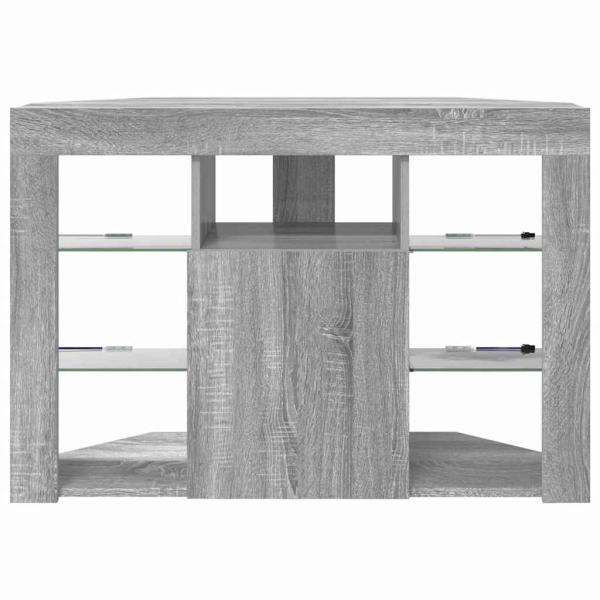 Eck-LED-TV-Schrank Graues Sonoma 105 x 40 x 68 cm Holzwerkstoff