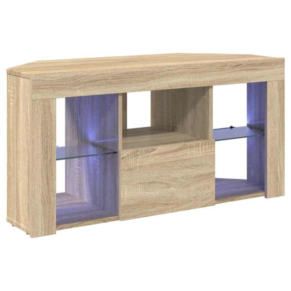 Eck-LED-TV-Schrank Sonoma-Eiche 105 x 40 x 68 cm Holzwerkstoff