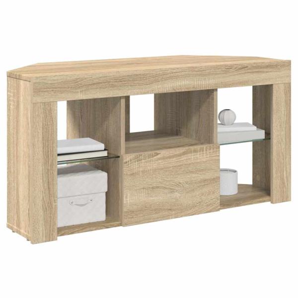 Eck-LED-TV-Schrank Sonoma-Eiche 105 x 40 x 68 cm Holzwerkstoff