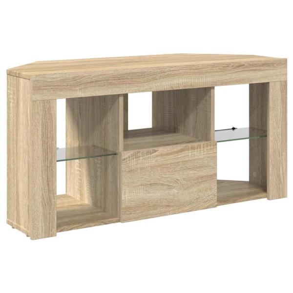 Eck-LED-TV-Schrank Sonoma-Eiche 105 x 40 x 68 cm Holzwerkstoff