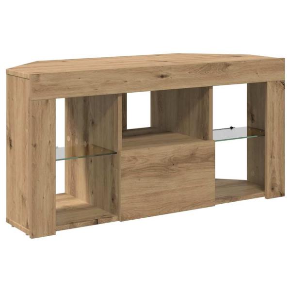 Eck-LED-TV-Schrank Artisan-Eiche 105 x 40 x 68 cm Holzwerkstoff