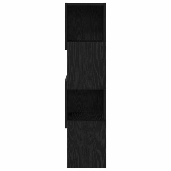 Eckschrank 25,5x25x102cm Holzwerkstoff Schwarz Eichen-Optik