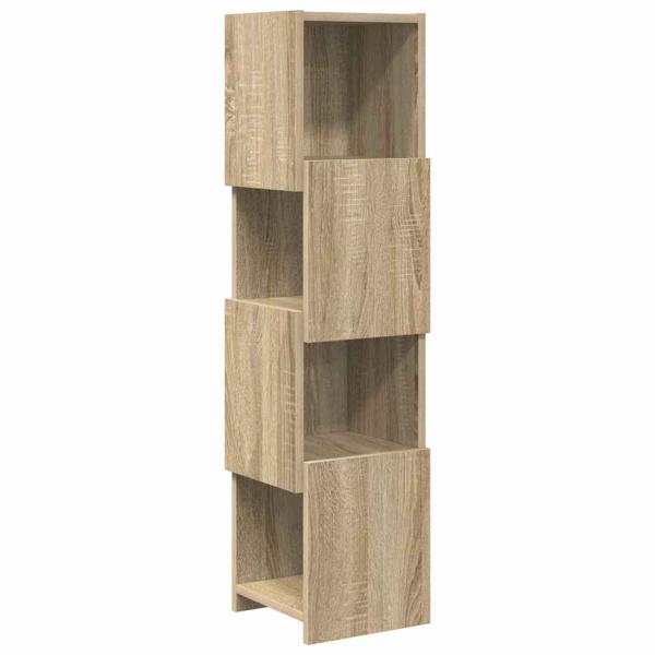 Eckschrank Weiß 25,5x25x102cm Holzwerkstoff