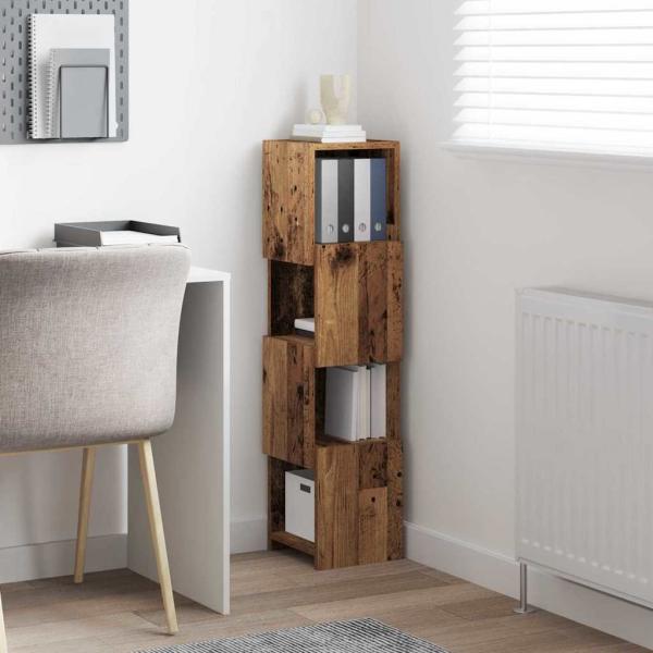 Eckschrank Weiß 25,5x25x102cm Holzwerkstoff