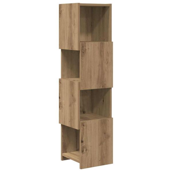 Eckschrank Weiß 25,5x25x102cm Holzwerkstoff