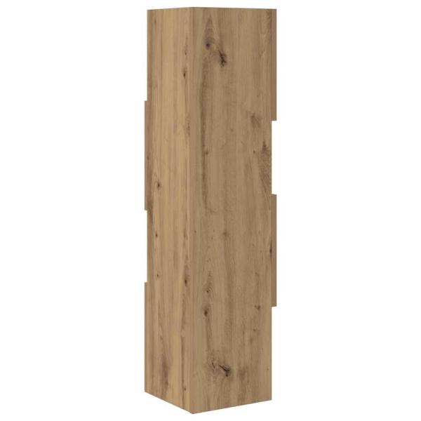 Eckschrank Weiß 25,5x25x102cm Holzwerkstoff