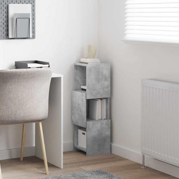 Eckschrank 25,5x25x80cm Holzwerkstoff Betongrau