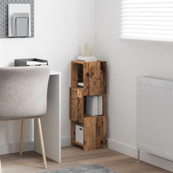 Eckschrank Weiß 25,5x25x80cm Holzwerkstoff