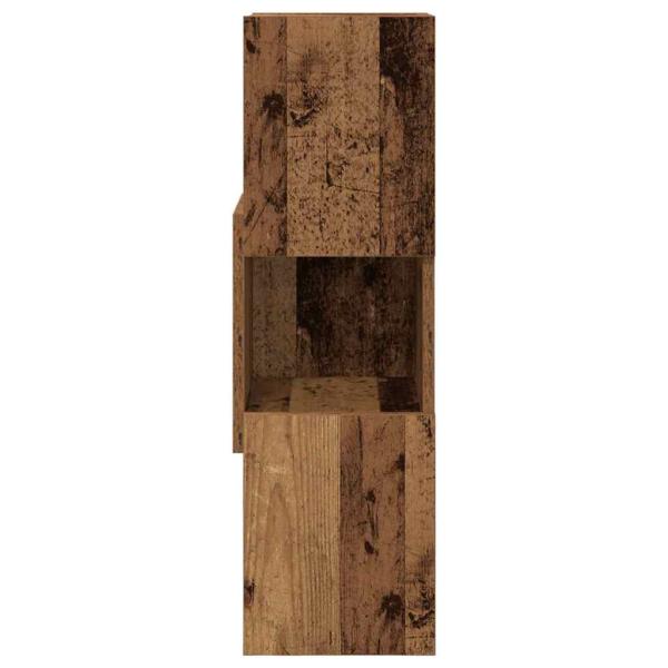 Eckschrank Weiß 25,5x25x80cm Holzwerkstoff