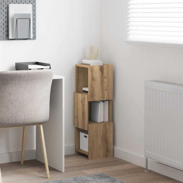 Eckschrank Weiß 25,5x25x80cm Holzwerkstoff