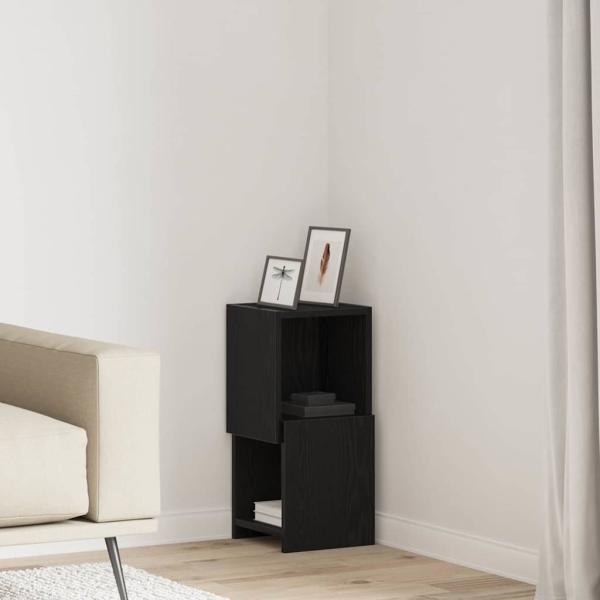 ARDEBO.de - Eckschrank Weiß 25,5x25x55cm Holzwerkstoff