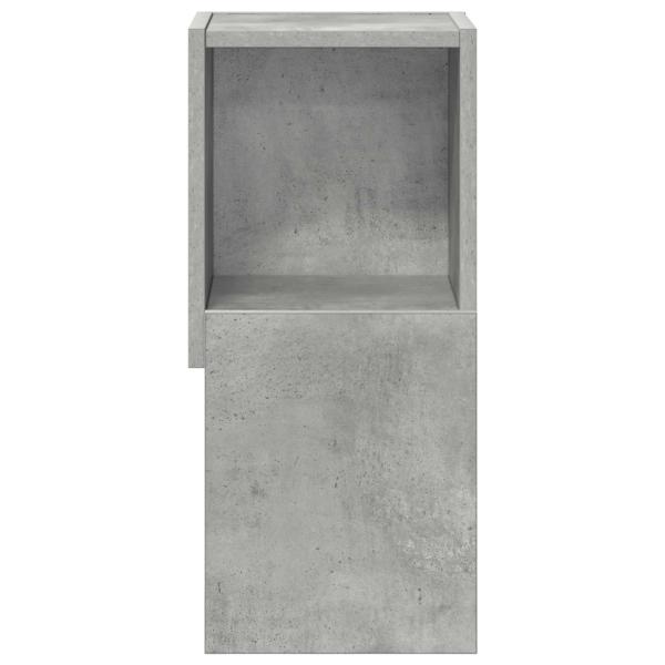Eckschrank 25,5x25x55cm Holzwerkstoff Betongrau