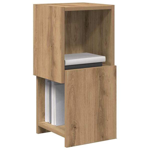 ARDEBO.de - Eckschrank Weiß 25,5x25x55cm Holzwerkstoff