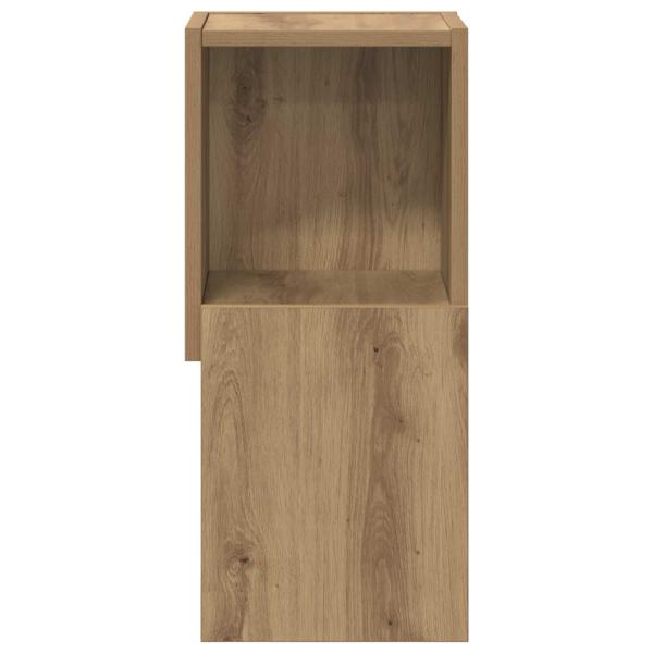 Eckschrank 25,5x25x55cm Holzwerkstoff Artisan-Eiche