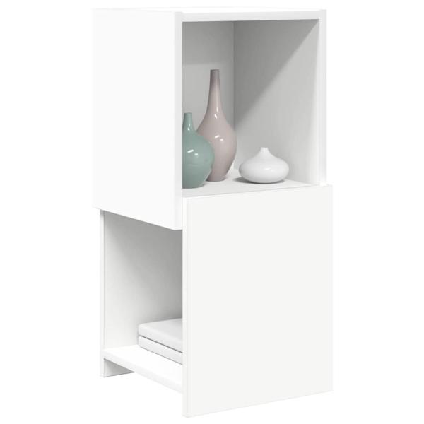 ARDEBO.de - Eckschrank Weiß 30,5x30x65cm Holzwerkstoff