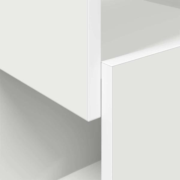Eckschrank Weiß 30,5x30x65cm Holzwerkstoff