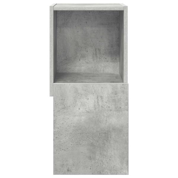 Eckschrank 30,5x30x65cm Holzwerkstoff Betongrau