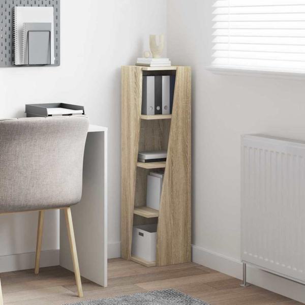 Eckschrank Weiß 27,5x27x102cm Holzwerkstoff