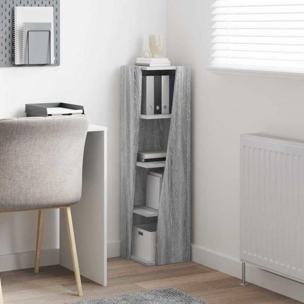 Eckschrank Weiß 27,5x27x102cm Holzwerkstoff